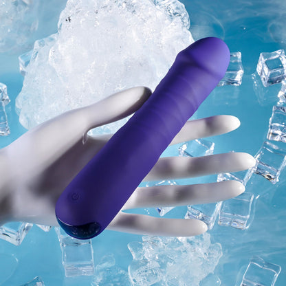 Selopa AMBITION - Purple 17 cm USB Rechargeable Thrusting Vibrator