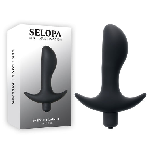 Selopa P-SPOT TRAINER - Black 12.7 cm Vibrating Prostate Massager