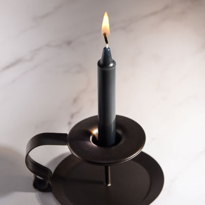 LaCire Drip Pillar Candles - Black - Black Drip Candles - Set of 3