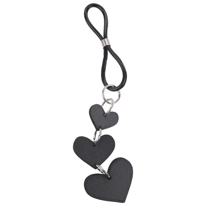 Sex & Mischief Heart Nipple Ties - Black Nipple Restraints - Set of 2