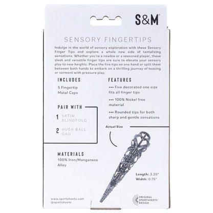 Sex & Mischief Sensory Fingertips - Black - Black - Set of 5