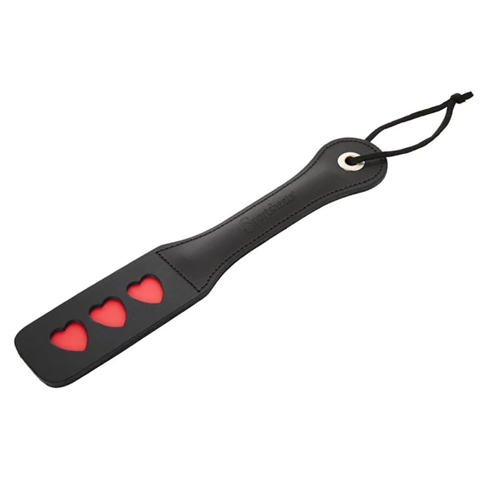 Sex & Mischief Heart Paddle - Black Paddle