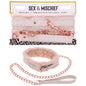 Sex & Mischief Peaches n CreaMe Fur Collar & Leash - Peach Restraint