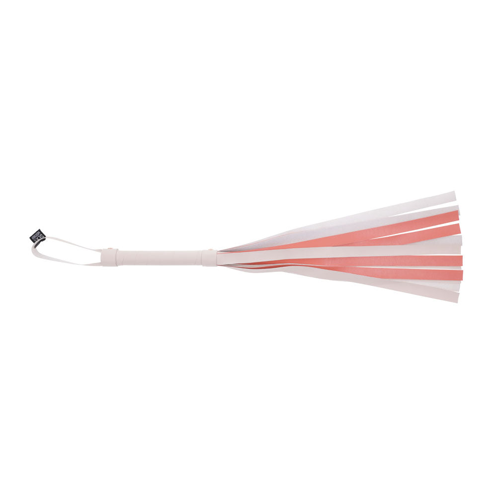 Sex & Mischief Peaches n CreaMe Stripe Flogger - Peach 80 cm Flogger Whip