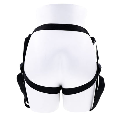 SPORTSHEETS Dual Desires Strap On - Black Adjustable Strap-On Harness (No Probe Included)