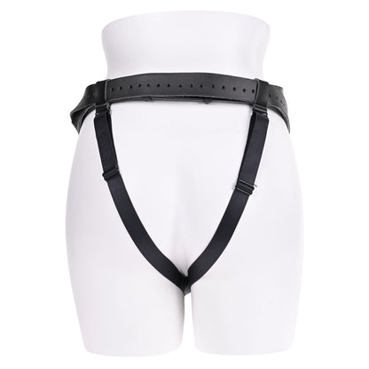 SPORTSHEETS Aurora High Waisted Strap On - Black Adjustable Strap-On Harness (No Probe Included