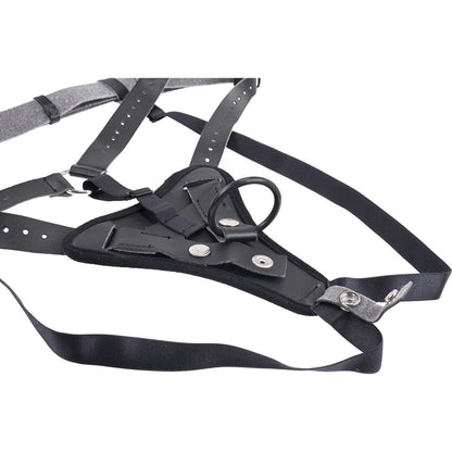 SPORTSHEETS Aurora High Waisted Strap On - Black Adjustable Strap-On Harness (No Probe Included