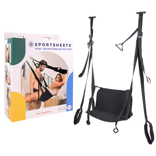 Pivot Deluxe Door Jam Sex Sling - Black Door Swing