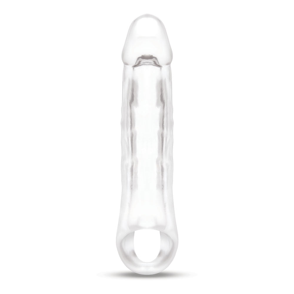 Size Up 2 Inch See-Thru Penis Extender with Ball Loop - Clear 5 cm (2) Penis Extension Sleeve