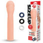 Size Up Realistic 3 Penis Extender - Flesh 7.6 cm (3) Penis Extension Sleeve