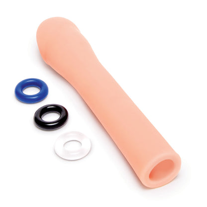 Size Up Realistic 3 Penis Extender - Flesh 7.6 cm (3) Penis Extension Sleeve