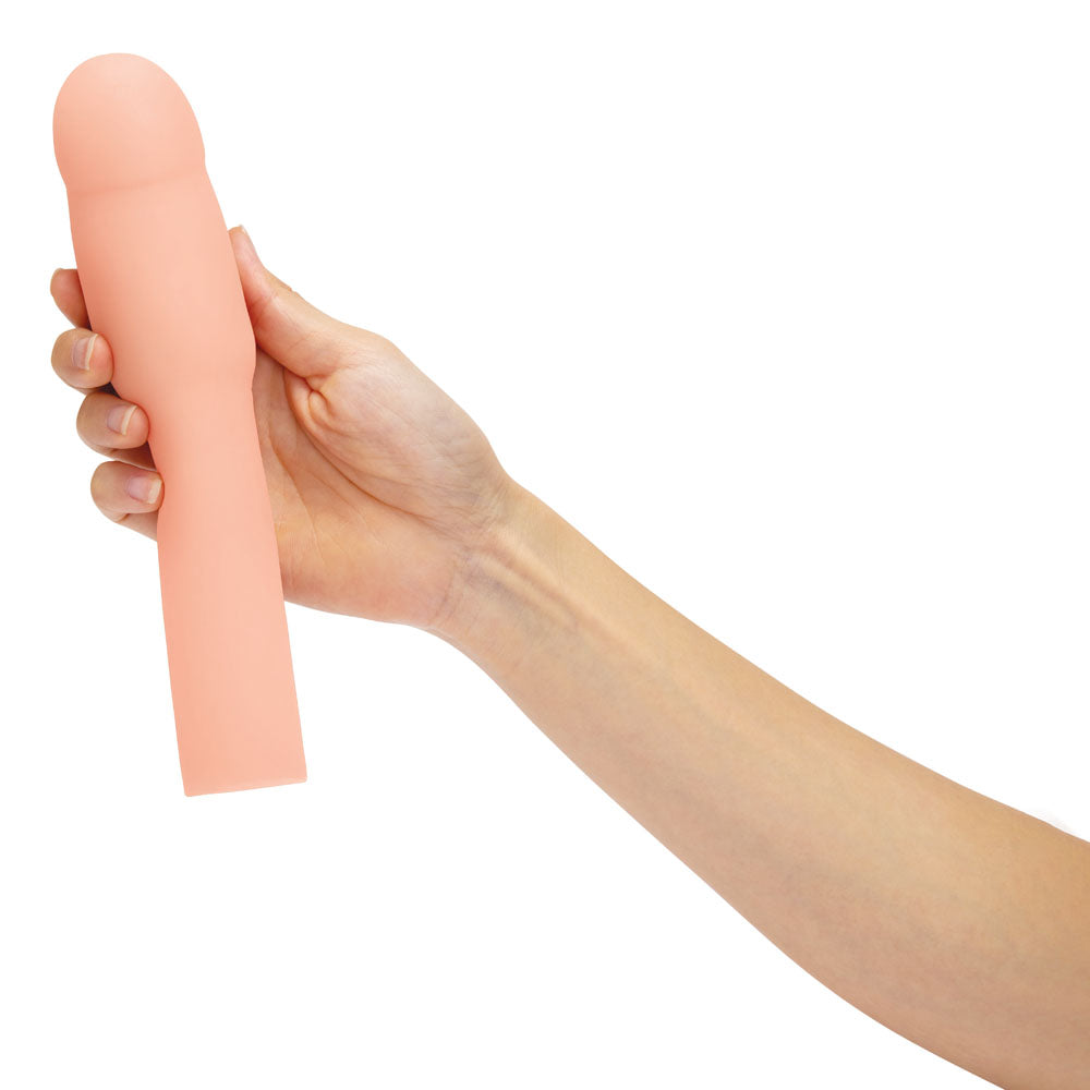 Size Up Realistic 4 Inch Penis Extender - Flesh 10.1 cm (4) Penis Extension Sleeve