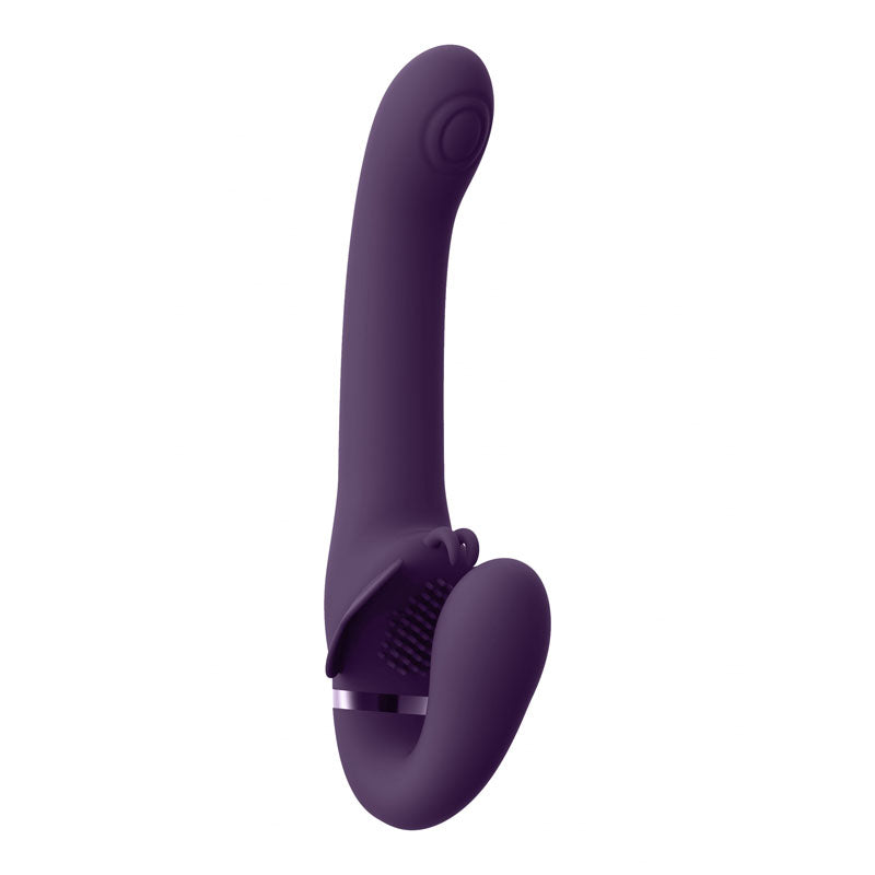 Vive SATU - Purple 23 cm USB Rechargeable Strapless Strap-On