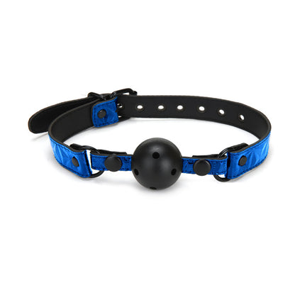 WhipSmart Diamond Ball Gag - Blue Mouth Restraint