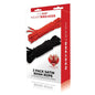 WhipSmart Heartbreaker 2 Pack Satin BDSM Rope - Black & Red Ropes - Set of 2