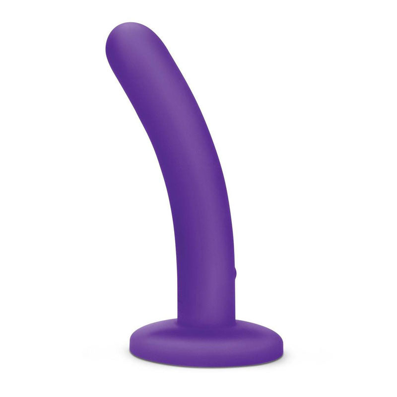 WhipSmart 5 Slimline Rechargeable Vibrating Dildo - Purple 12.7 cm USB Rechargeable Dildo