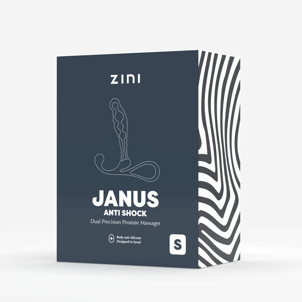 Zini Janus Anti Shock - Small - Black Small Prostate Massager