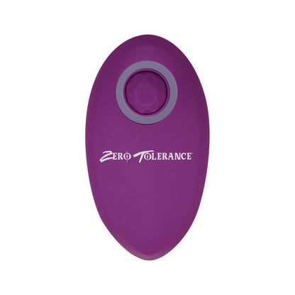 Zero Tolerance Tunnel Teaser - Purple 13.9 cm USB Rechargeable Butt Plug with Wireless Remote