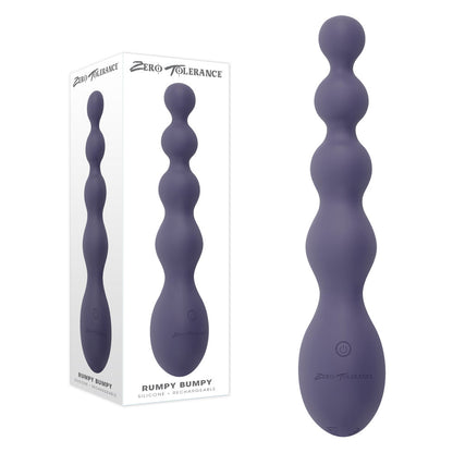 Zero Tolerance RUMPY BUMPY - Purple 17.5 cm USB Rechargeable Vibrating Anal Beads