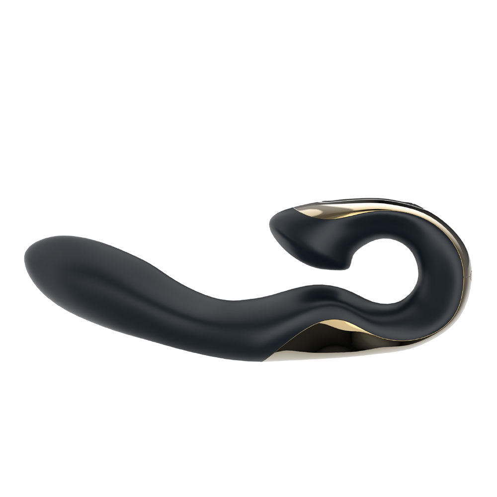 Zini Roae Special Edition - Black/Gold - Black/Gold 19.5 cm USB Rechargeable Vibrator