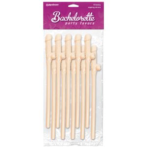 Bachelorette Party Favors - Dicky Sipping Straws