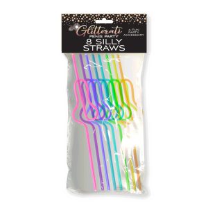 Glitterati Penis Silly Straws
