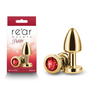Rear Assets Petite - Gold with Red Gem