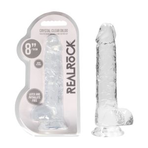 RealRock 8'' Realistic Dildo With Balls