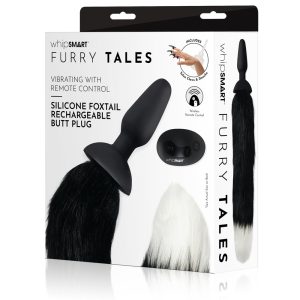 WhipSmart Furry Tales Silicone Foxtail Rechargeable Butt Plug