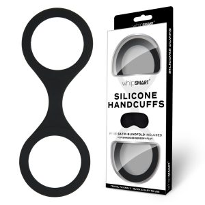WhipSmart Silicone Handcuffs - Black