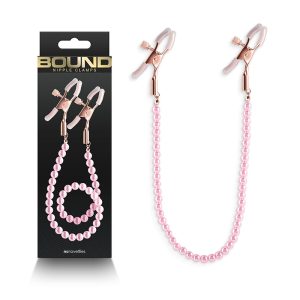 Bound Nipple Clamps - DC1 - Pink