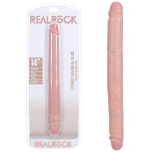 REALROCK 35cm Slim Double Dildo - Flesh